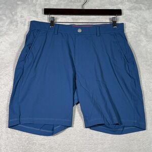 Redvanly Shorts Mens Large Blue 8 Inch Golf Performance Stretch Lightweight